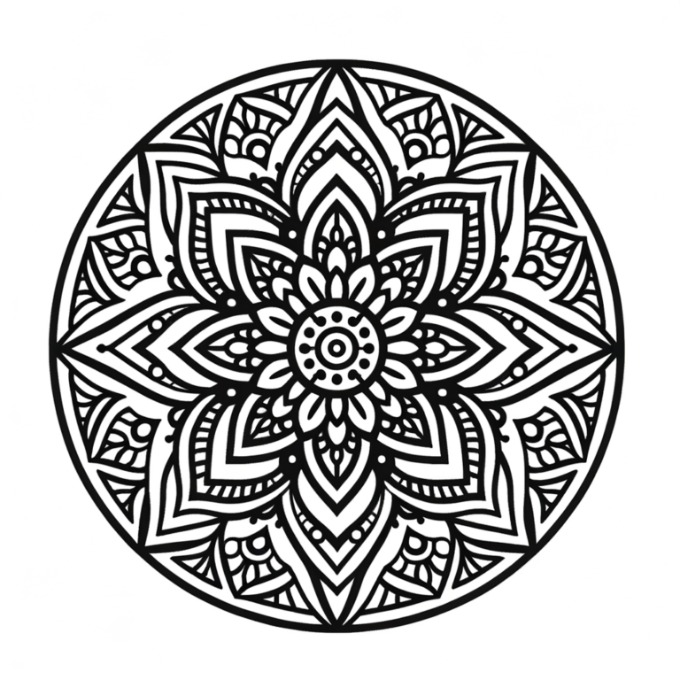  Mandala PDF zum Ausdrucken - Meine-Malvorlage.de Bildidee 