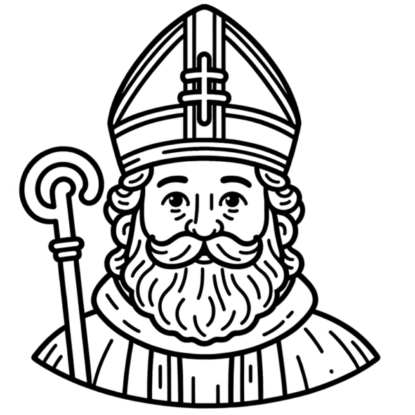  Foto zu Nikolaus Malvorlagen kostenloses PDF - Meine-Malvorlage.de 