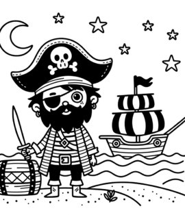 Pirat Malvorlagen kostenloses PDF