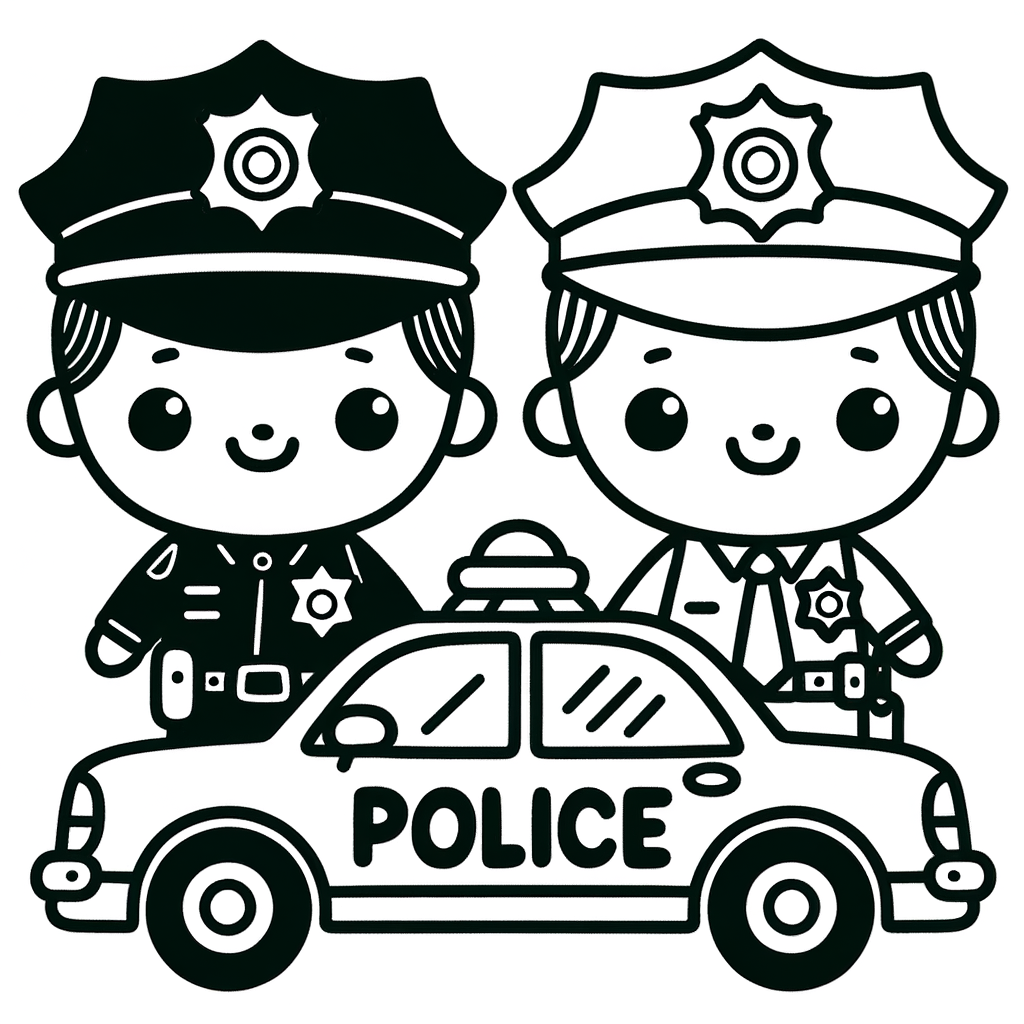 Polizei Malvorlagen kostenloses PDF