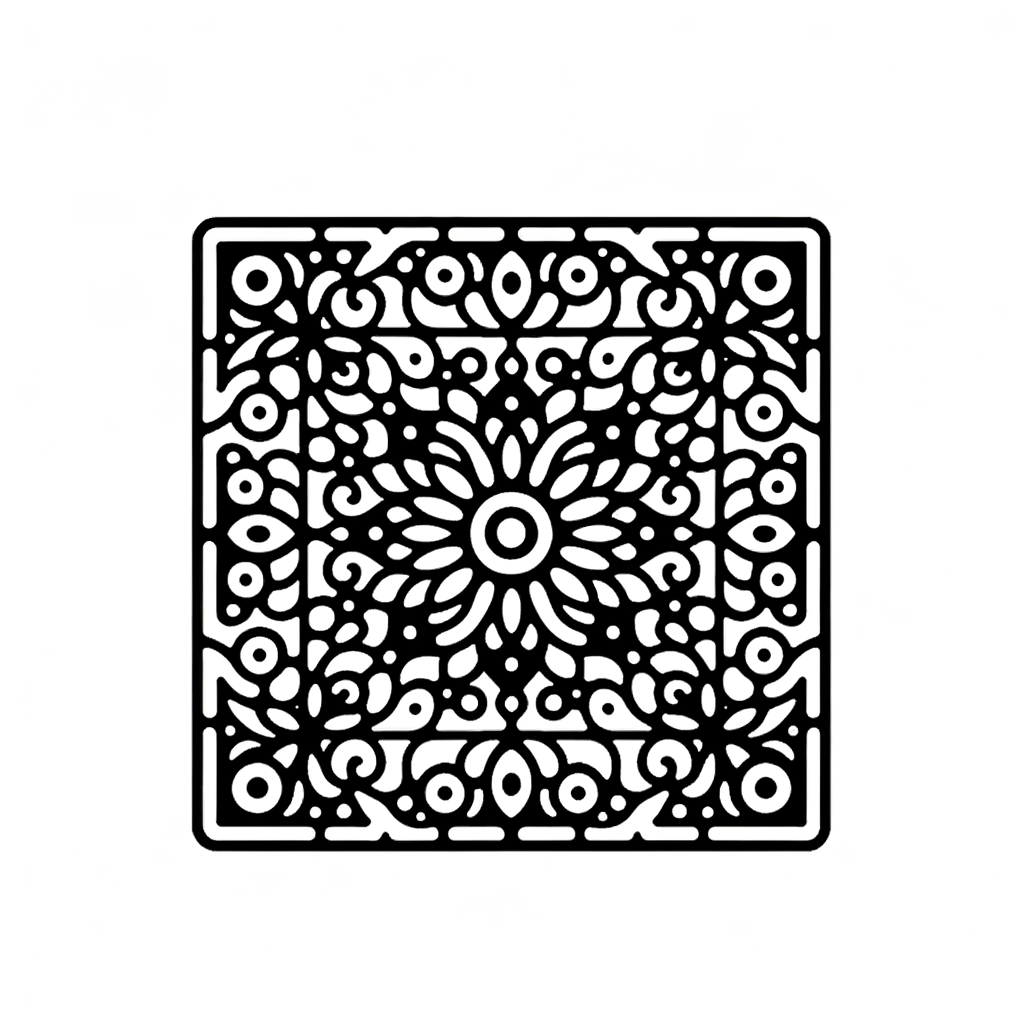 Quadrat Ausmalbilder PDF downloaden