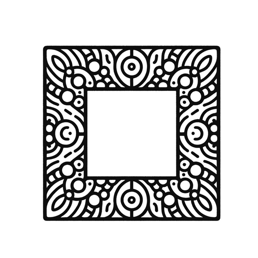 Quadrat Malbild kostenlos PDF