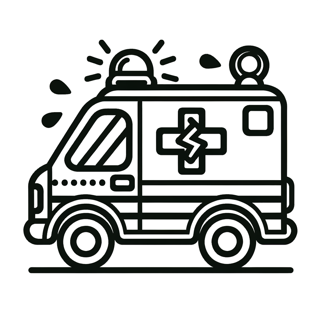 Rettungswagen PDF zum Ausdrucken