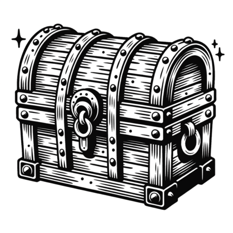  Schatztruhe Ausmalbild PDF zum Drucken - Meine-Malvorlage.de Motiv 