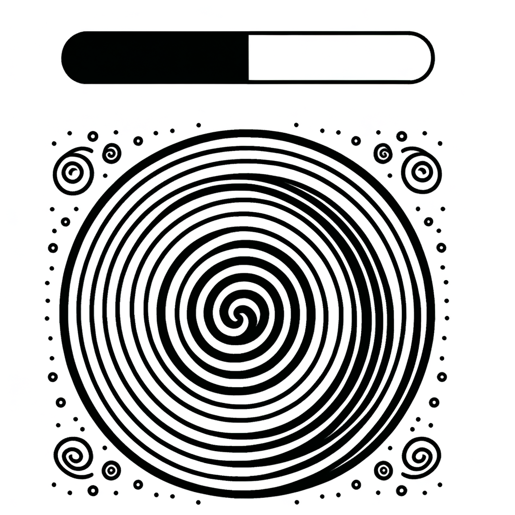 Spirale Ausmalbild zum Download