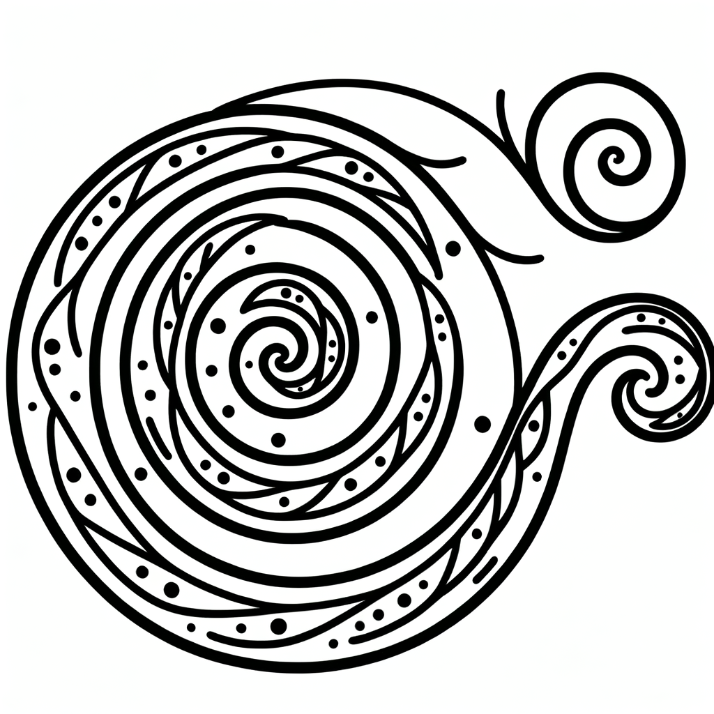 Spirale Malbild kostenlos PDF