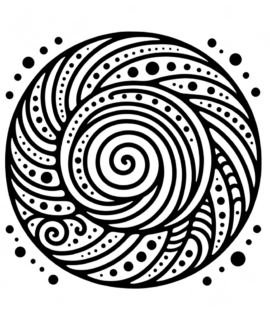 Spirale Malvorlage zum Ausdrucken