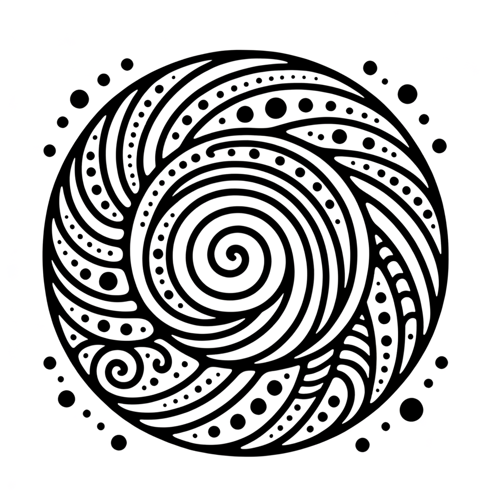 Spirale Malvorlage zum Ausdrucken