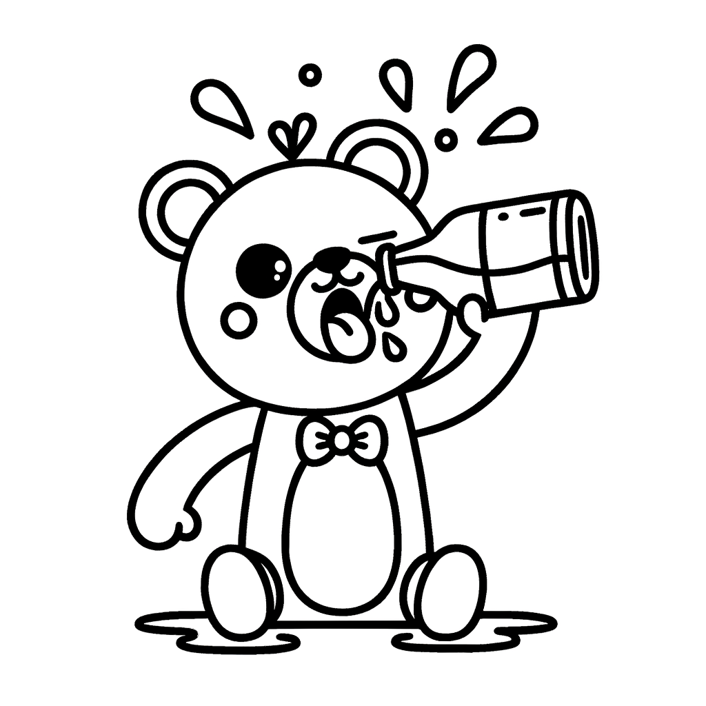 Trinken Ausmalbilder zum Drucken