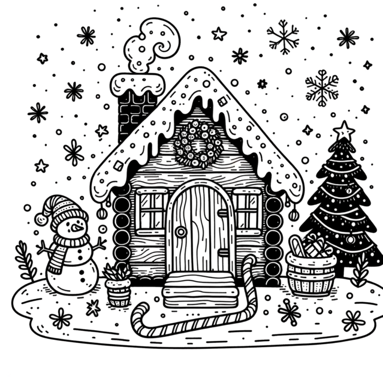 Weihnachten Ausmalbilder PDF downloaden - Meine-Malvorlage.de