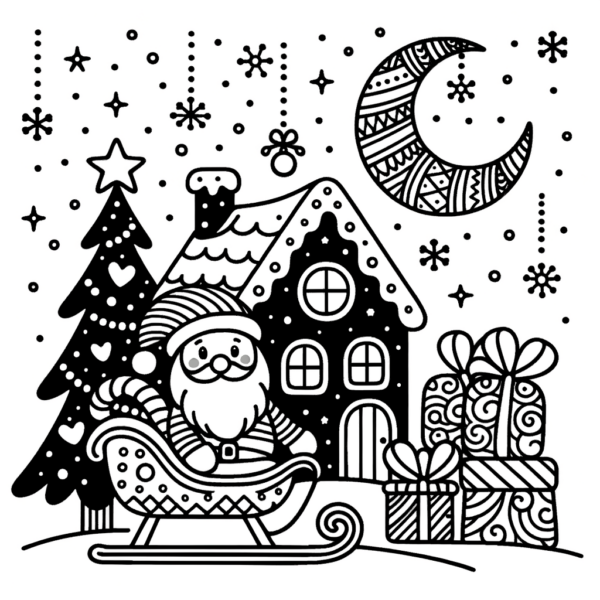  Weihnachten Malvorlagen kostenloses PDF - Meine-Malvorlage.de Motiv 