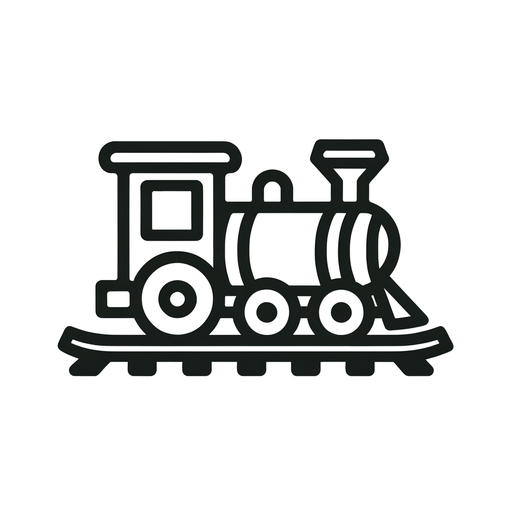 Zug Ausmalbild PDF zum Drucken